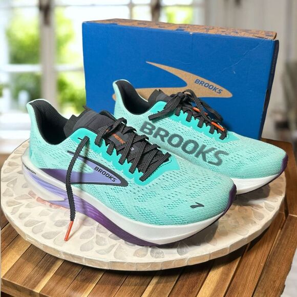 Brooks Hyperion 2 [1204211B487] Speed Running Shoes Cockatoo/Purple/Lavender Wom - Picture 1 of 16